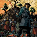 Iago with sword, Kill Shakespeare, artwork by Andy Belanger