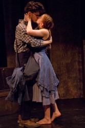 James Ortiz & Eliza Simpson in THE WOODSMAN at 59E59 Theaters. Photo by Hunter Canning