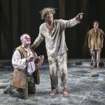 King Lear. Denis Conway, Frank Langella, and Sabastian Armesto. Photo by Richard Termine