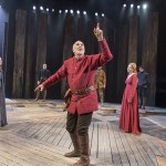 King Lear. Catherine McCormack,Frank Langella, and Lauren O'Neil. Photo by Richard Termine